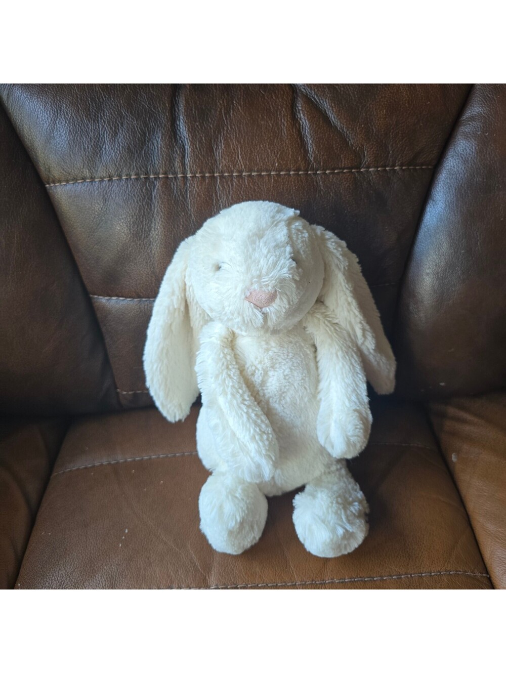 Jellycat Bashful Cream Bunny Medium 12 Inch Off White Soft Plush Lovey Toy